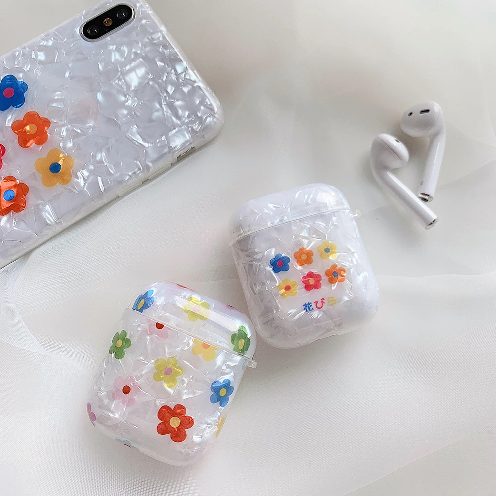 Блестящий чехол для беспроводных наушников Bluetooth AirPods мягкий силиконовый