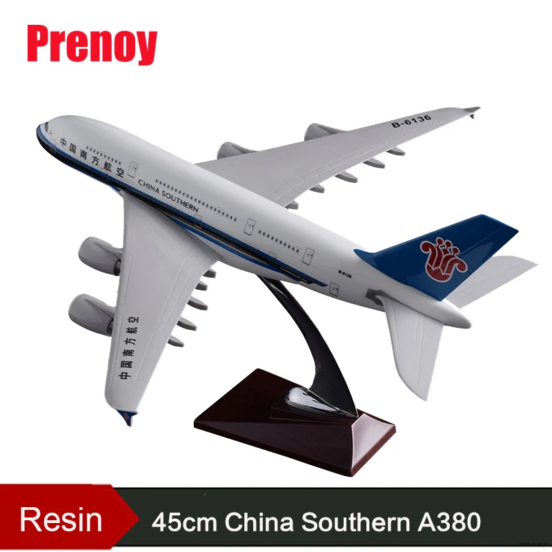 

45cm A380 China Southern Airlines Airplane Model Resin Aviation China Southern Airbus A380 Airways Scale Model Creative Gift Toy