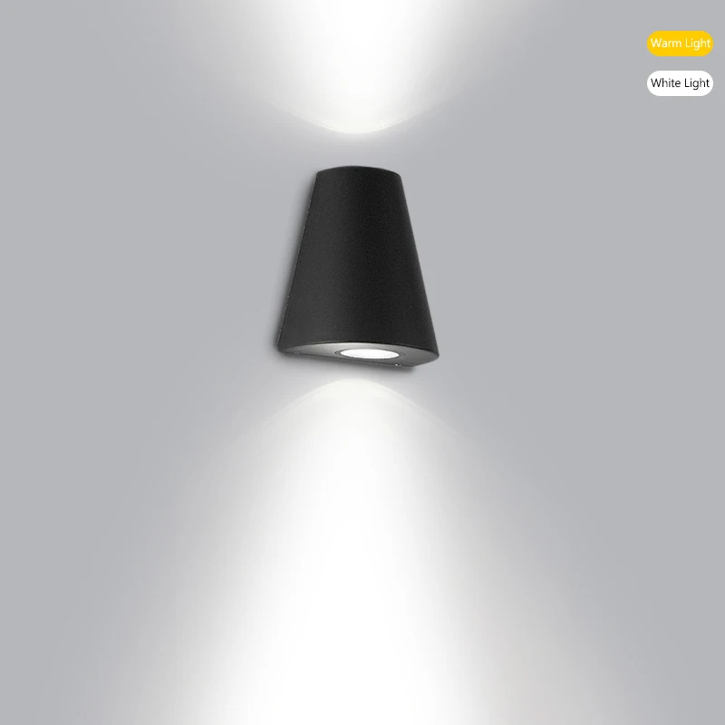 Modern Outdoor Waterproof IP6510W LED Up And Down Double Head Wall Lamp Aluminum Alloy Simple Living Room Porch Wall Light