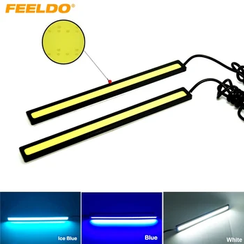 

FEELDO 10Pcs 17cm COB DRL LED Daytime Running Light Auto Lamp External Lights For Universal #AM4223