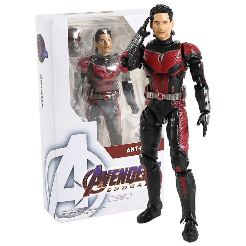 SHF Мстители 4 Endgame Муравей Человек ОСА ПВХ фигурка Коллекционная для детей игрушки