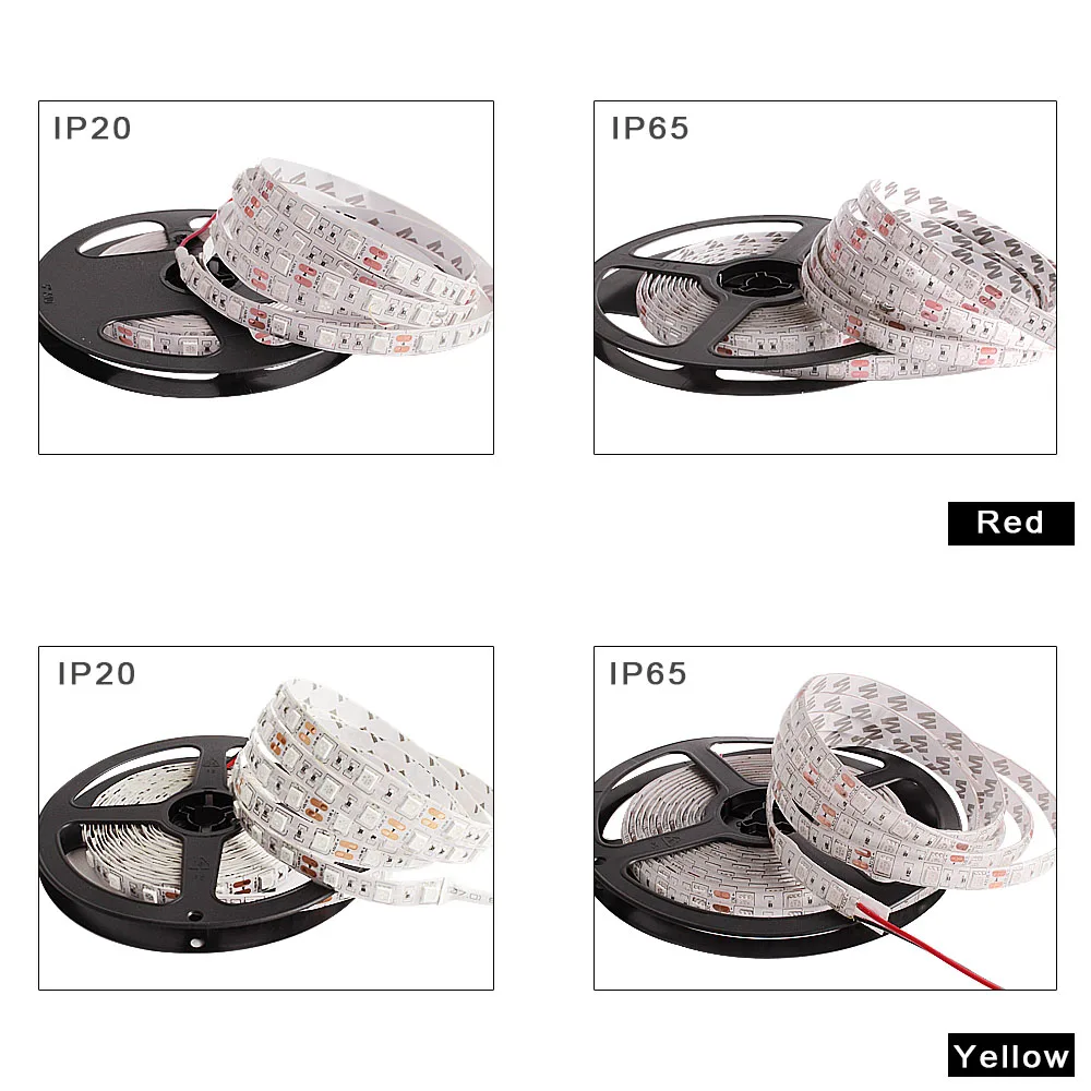 С регулируемой яркостью 5050 RGB светодиодный полосы 12V Водонепроницаемый светодиодный лента украшения дома светильник ing лампы 5 м 300 светодиодный 60 шт./м SMD5050 Fiexble с подсветкой светильник