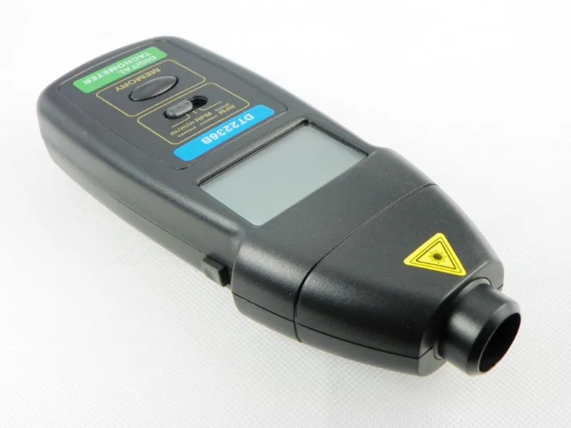DT-2236B Photoelectric tachometer and contact tachometer two function meter RPM meter speed laser tacometro digital tachometer 4
