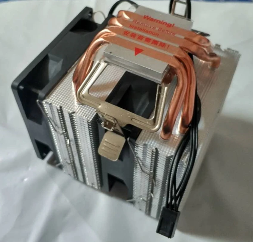 Baratos 4 6 heatpipe enfriador de CPU Intel 775 1150 1151 1155 1156 1366 2011 AMD 4pin dual torre de enfriamiento de 9 cm ventilador de luz LED