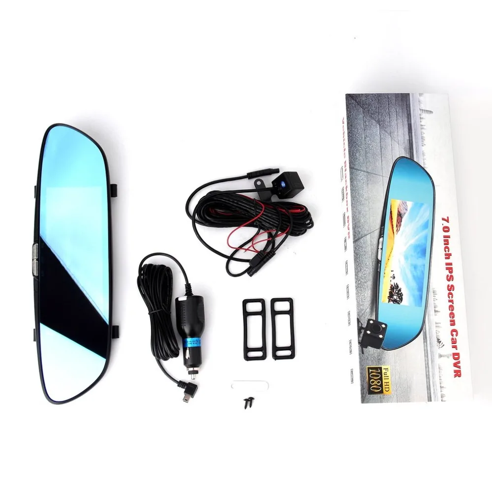 

7 Inch HD 1080P Car DVR Vehicle Camera Dual Lens Video Recorder Video Camera Universal Traveling Data Recorder