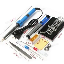 Паяльная станция 60 Вт мини-Утюг 220 в ЕС стандартный горячий пистолет паяльный нагревательный элемент