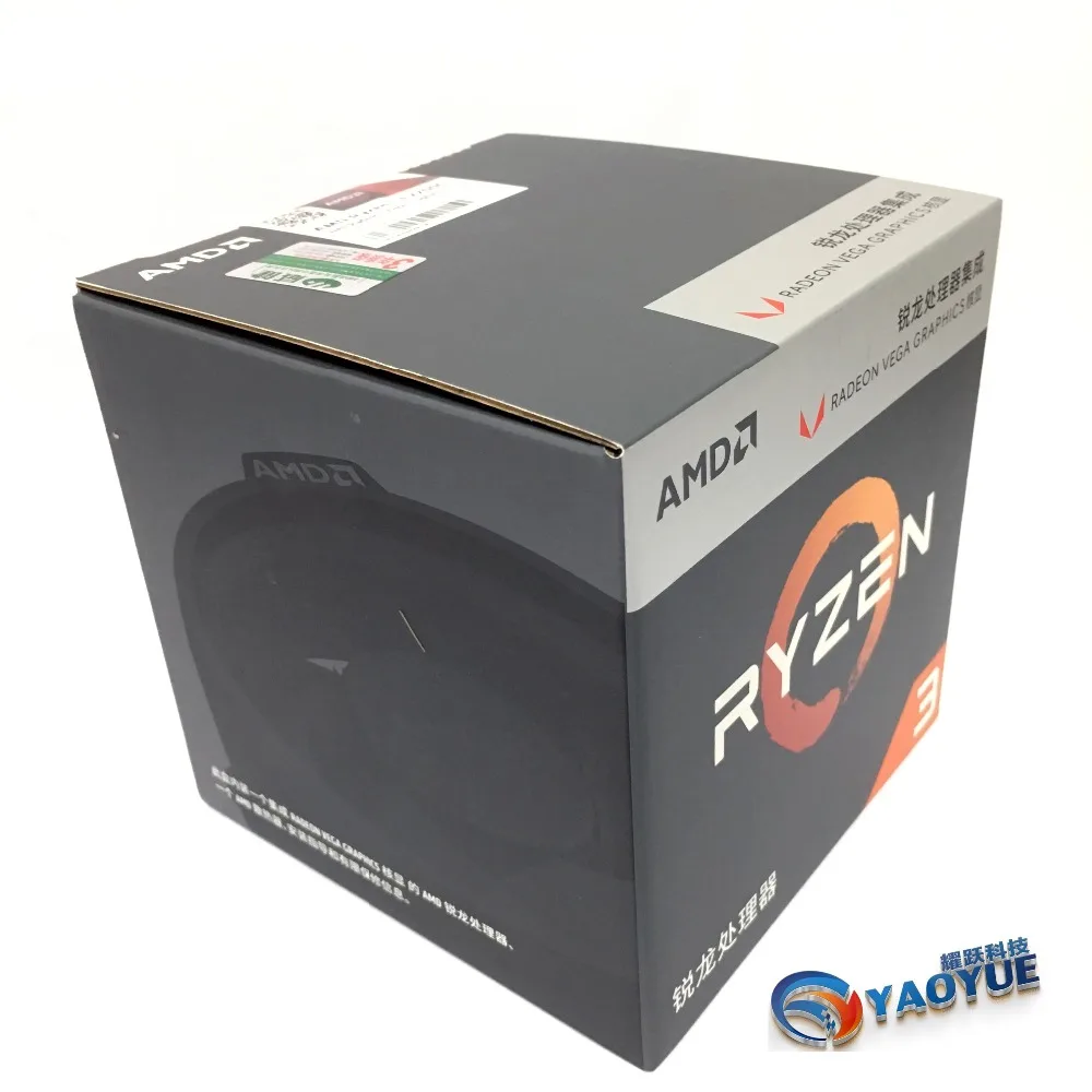AMD Ryzen 3 2200G PC Computer Quad-Core processor AM4 Desktop Boxed CPU Contains cooler