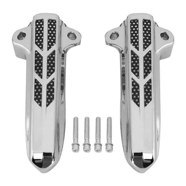 Motorcycle Chrome/Black Front Lower Fork Leg Covers for Harley Touring