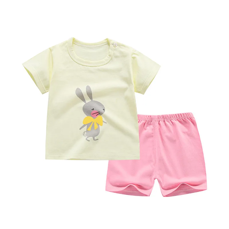 Одежда для маленьких мальчиков футболки с героями мультфильмов для маленьких мальчиков+ шорты костюмы из 2 предметов детский летний комплект одежды, модные милые хлопковые комплекты