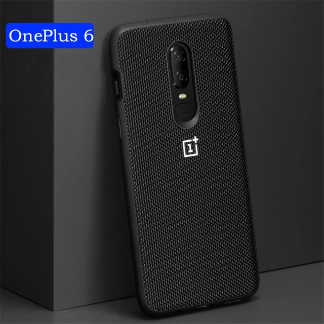 Special Offers For Coque Oneplus 6 Case On One Plus 6 Cases Cover Original Nylon Carbon Fiber Pattern Back TPU PC Hybrid Shockproof 6.28 inch