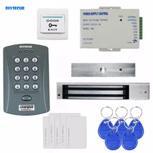 DIYSECUR 125 кГц RFID Пароль Клавиатура система контроля доступа комплект безопасности+ 280 кг магнитный замок+ Переключатель выхода V2000-C