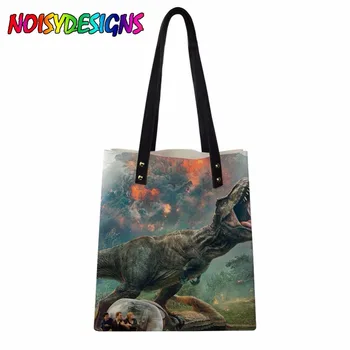 

Dinosaurs 3D Printing Leather Women Shoulder Bags Jurassic World Female Handbags Large Bucket Purses Bolsos mochilas infantil