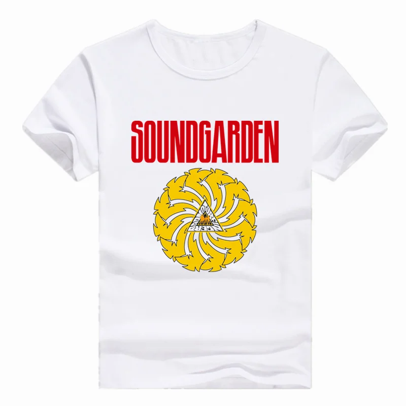 Азиатский размер принт Soundgarden модная супернеизвестная спиральная футболка с