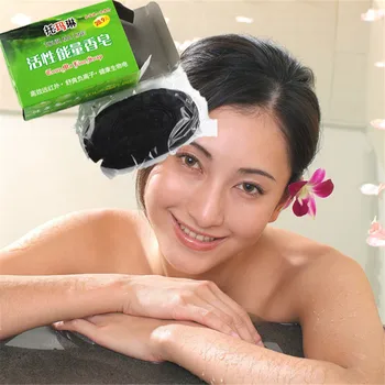 

Soap Tourmali Soap Special for Face clean Body skin Whitening 100% Bamboo charcoal Pure handmade soaps 1Pcs