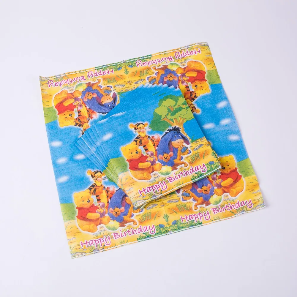 

20pcs Yellow Bear&tiger Birthday Party Decoration invitation card Party Supplies Baby Birthday Anniversary celebration
