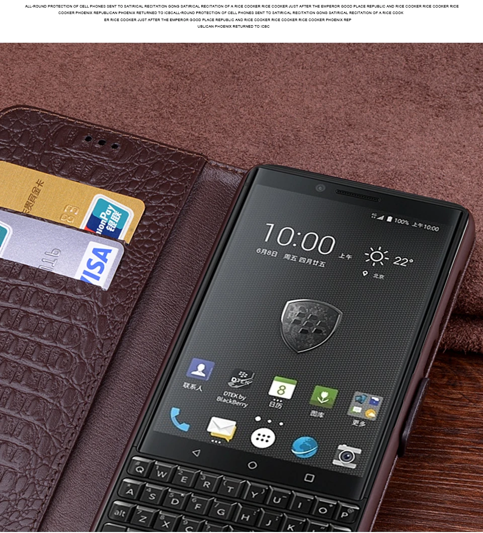 RYKKZ Чехол-книжка из натуральной кожи для Blackberry KEY2, два BBF100-1, защитный чехол-подставка для мобильного телефона, кожаный чехол для KEYone