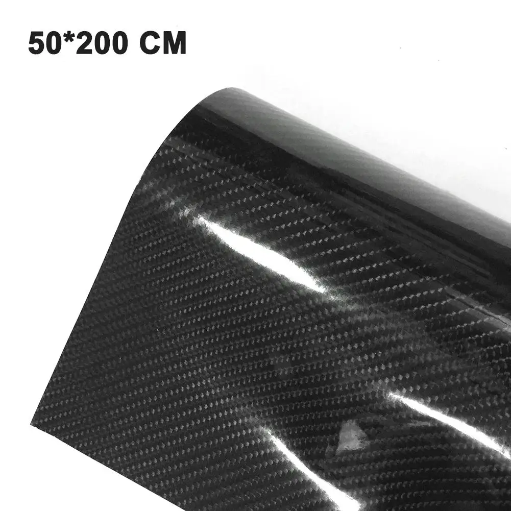30x200 см 6D виниловая пленка из углеродного волокна водонепроницаемые автомобильные наклейки Стайлинг автомобиля обертывание автомобиля детализация автомобиля аксессуары - Название цвета: 50x200cm