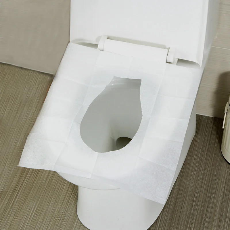 

1Packs=10Pcs Disposable Toilet Seat Cover Mat Travel Portable Toilet Paper Pad for Hotel Travel Camping Bathroom Accessories