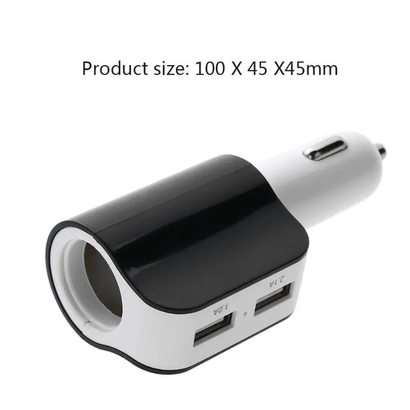 DC 12 V-24 V двойной автомобильный аккумулятор USB Зарядное устройство, универсальное двойное Порты и разъёмы адаптер для смартфона(черный) Авто аксессуары для интерьера автомобиля части