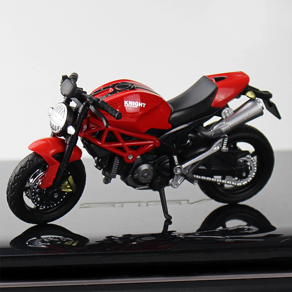 1:18 автомобильный литой мотоцикл офисный Декор внедорожный автомобиль детская модель игрушки Портативный Легкий домашний пластиковый коллекционный подарок - Color: Red