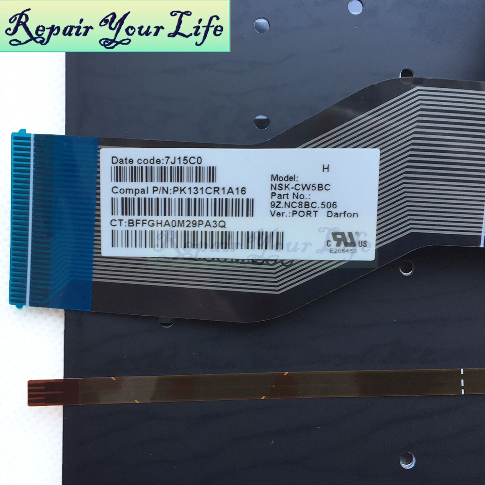 Ремонт вам жизнь Клавиатура для ноутбука HP Pavilion 15-AB 15-ab010tx 15-ab065tx 15-ab069tx 15-ab008tx Po с подсветкой серебряный цвет