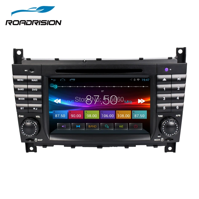 RoadRision 2DIN Android 6 0 Автомобильный DVD GPS Радио Навигация для Mercedes Benz W203 W209 W219 A Class A160 C C180
