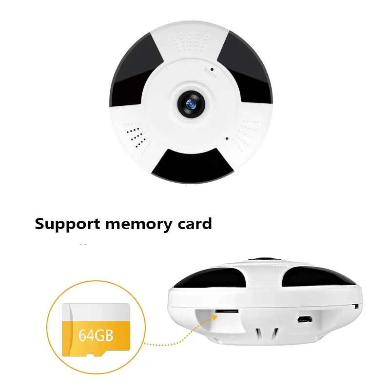 V380 WIFI Беспроводная камера 360 градусов 960P HD IP рыбий глаз панорамная Домашняя