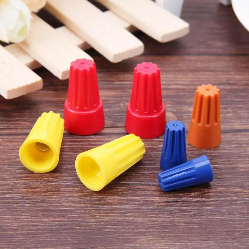 

70pcs Electrical Wire Connector Terminal Assorted Wire Rotating Nut Cap Kit Terminals Cable Connectors 22-14 AWG/18-10AWG