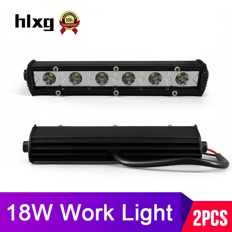 

hlxg 2pcs Mini LED Light Bar For Offroad Ford Jeep 4x4 4WD Atv Uaz Suv Driving Motorcycle fog Lamp Truck Auto Led Work Light 12V