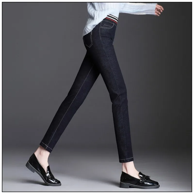 Делать орфографические плюс Размеры 9XL Высокая талия стрейч длинные штаны Для женщин модные прямые брюки Для женщин Повседневное