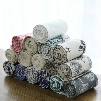

10*125cm Linen Zen table runner tea tablecloth tea mat insulation pad tea ceremony accessories