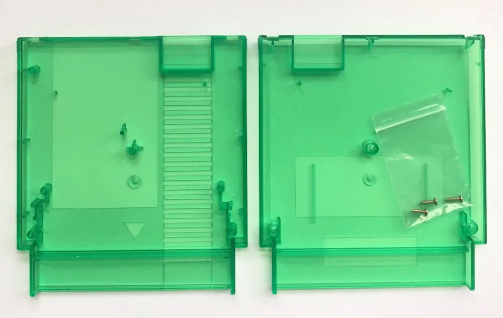 Мятный зеленый цвет 72 булавки игровой картридж Замена пластиковый корпус для консоли NES