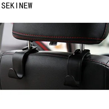 

Creative Car Seat Back Hooks Hanger Organizer Universal Headrest Mount Storage Hook House Storage Simple Styling Car Coat Hanger