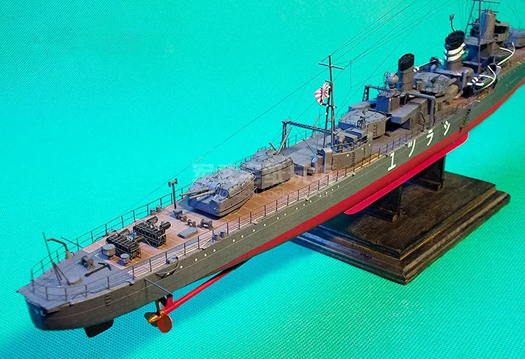1:200 японский разрушитель Warship IJN Shiratsuyu 3D бумажная модель Космонавтика картон дом