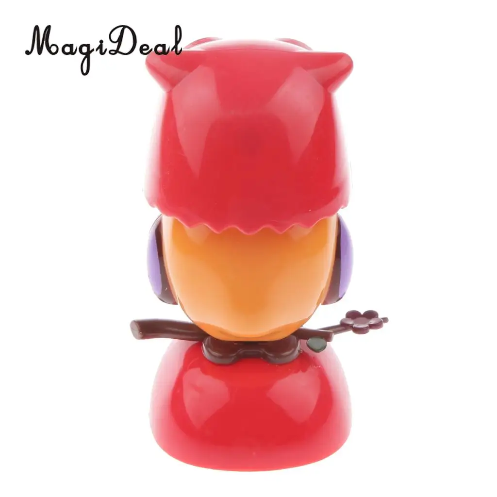 MagiDeal Cute Solar Powered Bobble Head   Owl for Kids Toy Car Pub Club Baby Room Garden Classroom Ornament Novelty Gift