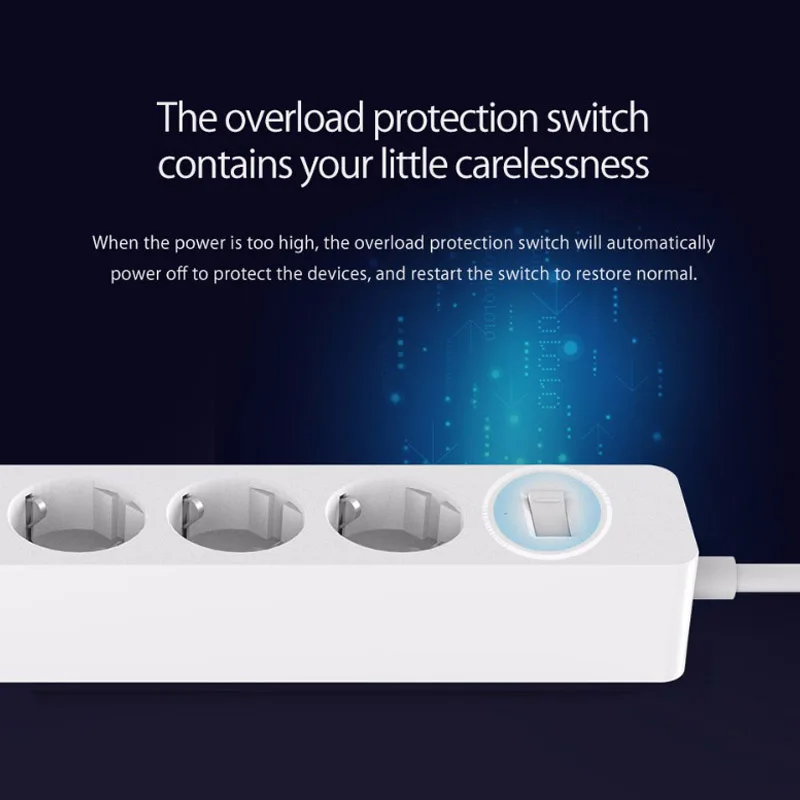ORICO 3/5 AC+2 USB Power Strip Electronic Socket Home Office Surge Protector EU Plug Extension Smart Socket Wall Mounted Charger