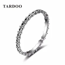 Tardoo Simples de Moda Punk Estilo 925 Plata Esterlina Declaración Cuff Anillos Ajustables para Mujeres de la Marca de Joyería Fina