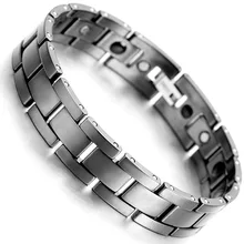 Tungsten Magnetic Hematite Mens Bracelet 2017 Fashion font b Health b font Care Jewelry B1374