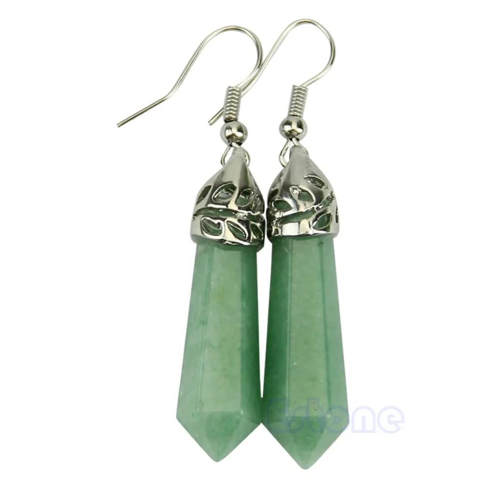 

Stylish Beads Ladies Hexagonal Pendulum Dangle Earring Eardrop