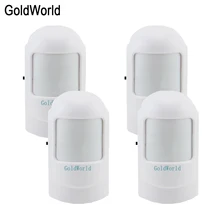 433 МГц PIR датчик движения Пассивный инфракрасный детектор для беспроводной GSM PSTN сигнализация 4 шт