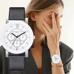 Бренд lvpai Лидер продаж Повседневное PU Кожаный ремешок Для женщин кварцевые наручные часы Роскошный Серебряный браслет дамы Бизнес часы 233