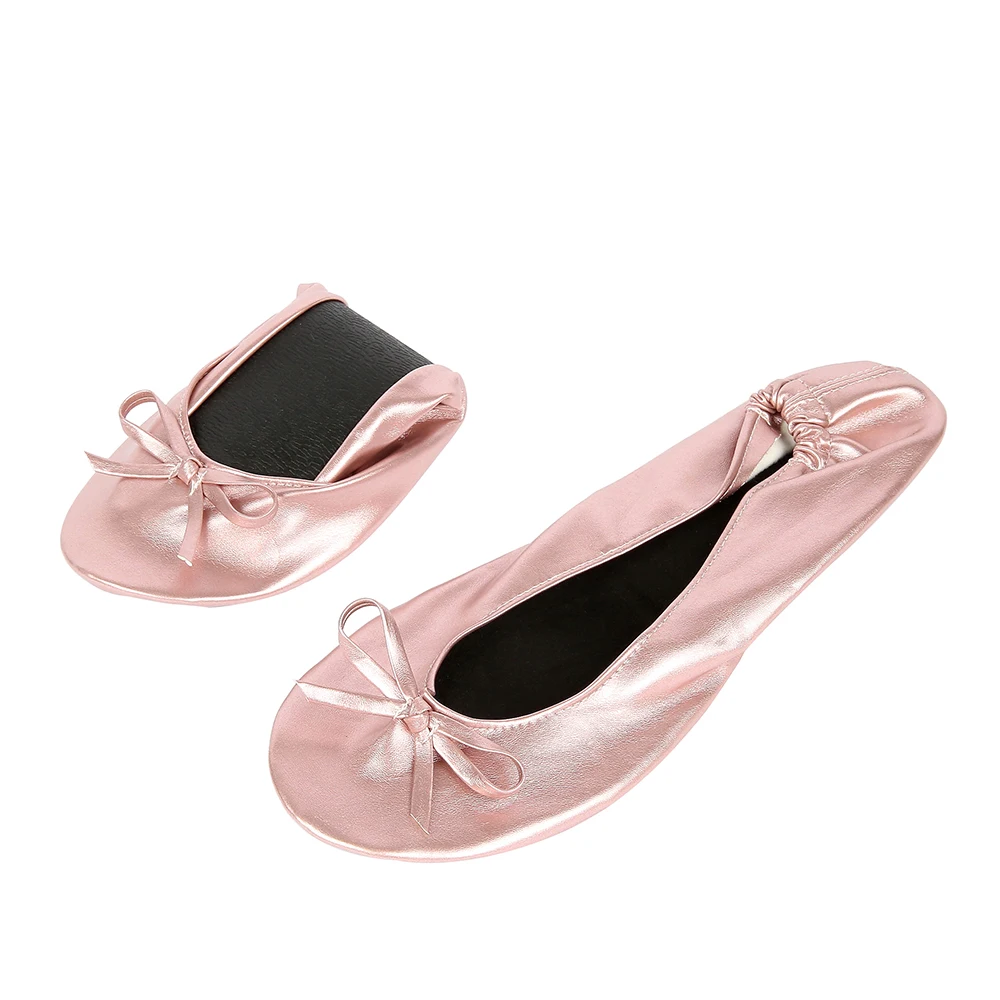 Женская обувь на плоской подошве; переносная складка; балетки на плоской подошве; складывающиеся балетки; обувь для свадебной вечеринки