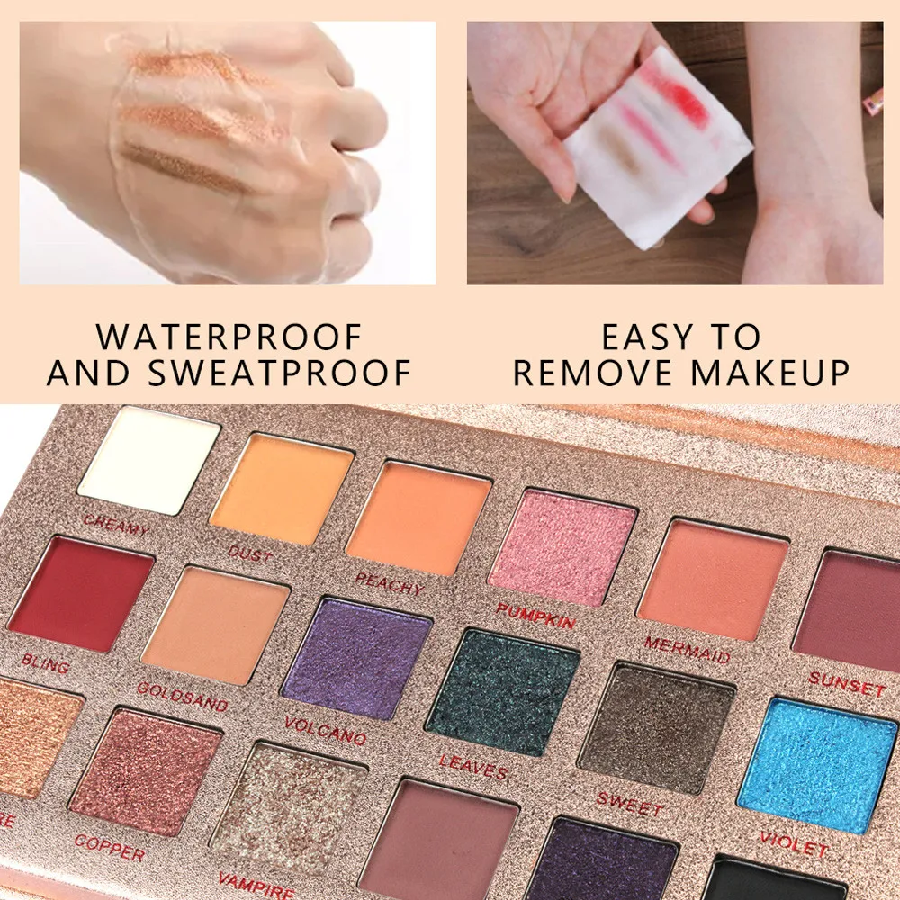 

MAANGE 18 Color Shimmer Glitter Eye Shadow Powder Matt Eyeshadow Cosmetic Makeup Portable Convenient To Use Longlasting Makeup