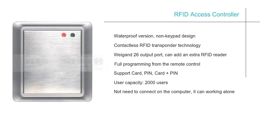 Diysecur Дистанционное управление Водонепроницаемый RFID reader125khz доступа Управление Лер безопасности Системы полный комплект + аудио домофоны