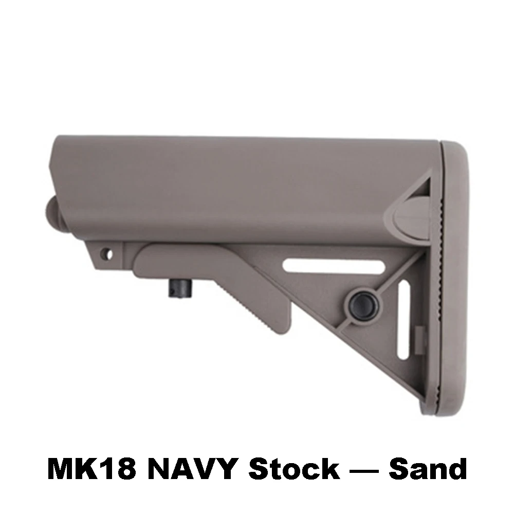 MK18 темно-синий нейлоновый шток для страйкбола воздушные пистолеты гелевые бластерные Охотничьи аксессуары Gen8 серия AR прикладочная винтовка Пейнтбол-черный и песочный - Цвет: Sand