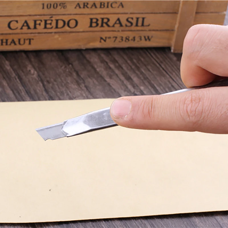 Отщелкивающийся нож для резки бумаги для студентов, офиса, канцелярских товаров, художественная коробка, посылка открытие Открыватель, посылка, ручная работа, острый