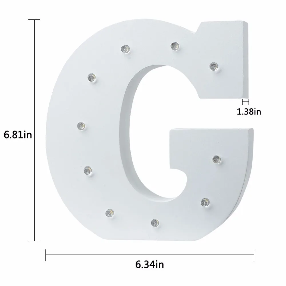 26 букв светодиодный ночник Атмосфера лампы теплый белый Алфавит лампа для рождения Свадебная вечеринка Спальня Настенный декор огни