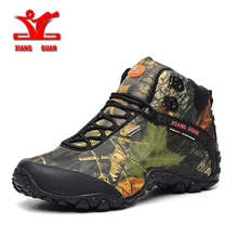 XIANG GUAN водонепроницаемые парусиновые походные ботинки, Нескользящие износостойкие дышащие ботинки для рыбалки, скалолазание, высокие ботинки 82289
