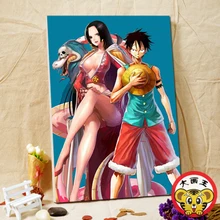 Luffy цифровая картина маслом Ручная роспись Декоративная живопись diy мультфильм живопись знаменитая живопись прыжок комиксы одна деталь