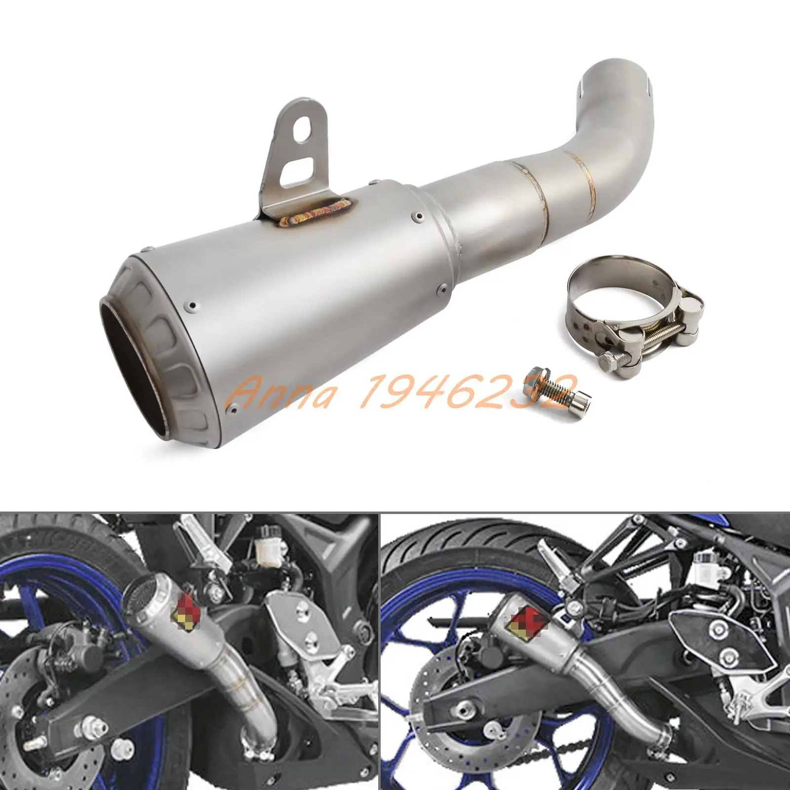 

For Yamaha YZF-R3 2015-2016 Stainless Steel Slip On Exhaust S-Y2SO11-AHCSS
